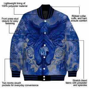 customized memphis tigers praying hands blue jacket new arrival