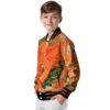 customized miami hurricanes praying hands orange jacket trendy