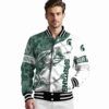 customized michigan state spartans fishing rod white jacket high quality