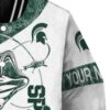 customized michigan state spartans fishing rod white jacket premium grade