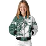customized michigan state spartans fishing rod white jacket best selling