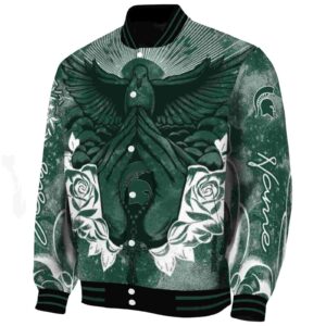 customized michigan state spartans praying hands green jacket best selling