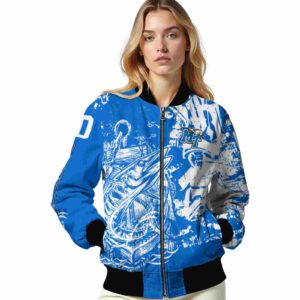 customized middle tennessee blue raiders fishing art blue jacket latest model