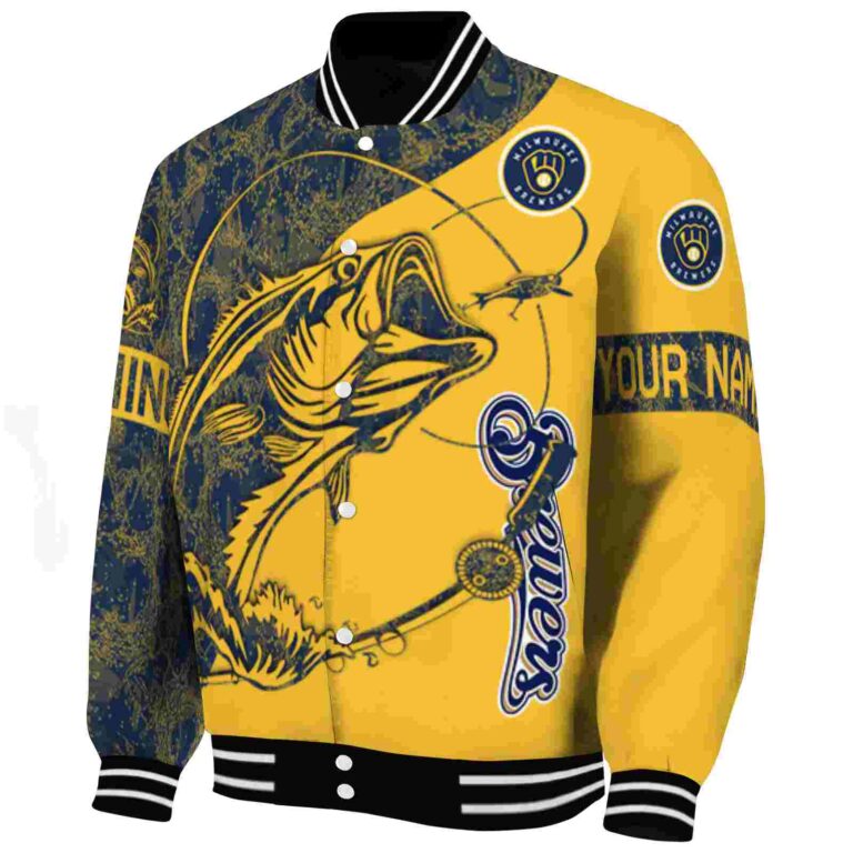 customized milwaukee brewers fishing rod yellow jacket best selling