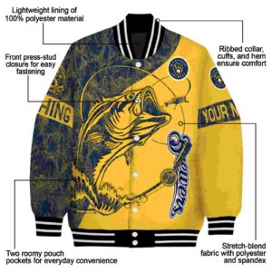 customized milwaukee brewers fishing rod yellow jacket new arrival