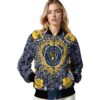 customized milwaukee brewers heart explosion navy blue jacket latest model