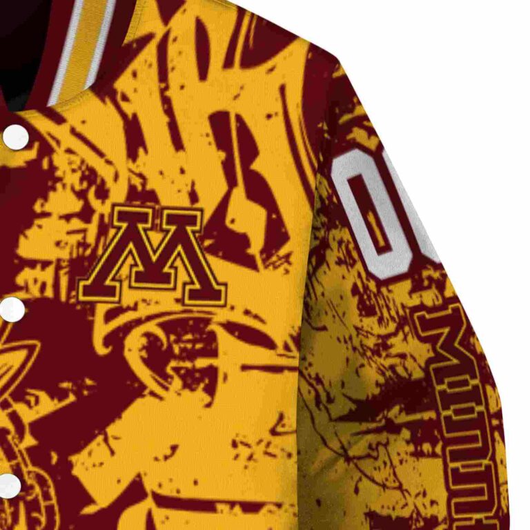 customized minnesota golden gophers fishing art maroon jacket premium grade