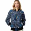 customized minnesota timberwolves heart explosion midnight blue jacket latest model