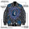 customized minnesota timberwolves heart explosion midnight blue jacket new arrival