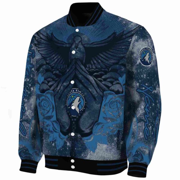 customized minnesota timberwolves praying hands midnight blue jacket best selling
