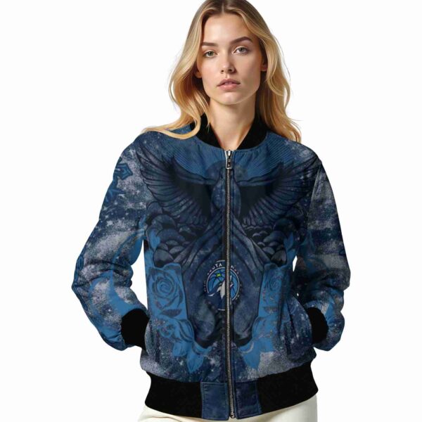 customized minnesota timberwolves praying hands midnight blue jacket latest model