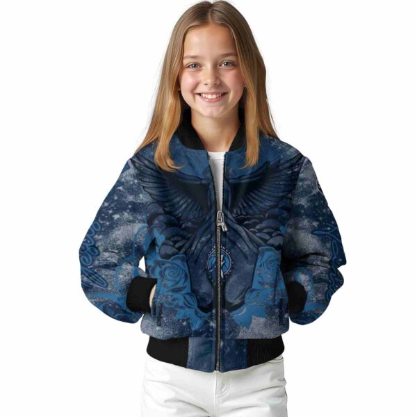 customized minnesota timberwolves praying hands midnight blue jacket top rated