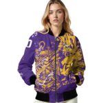 customized minnesota vikings fishing art purple jacket best selling