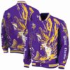 customized minnesota vikings fishing passion purple white jacket fashion forward