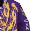customized minnesota vikings fishing passion purple white jacket premium grade