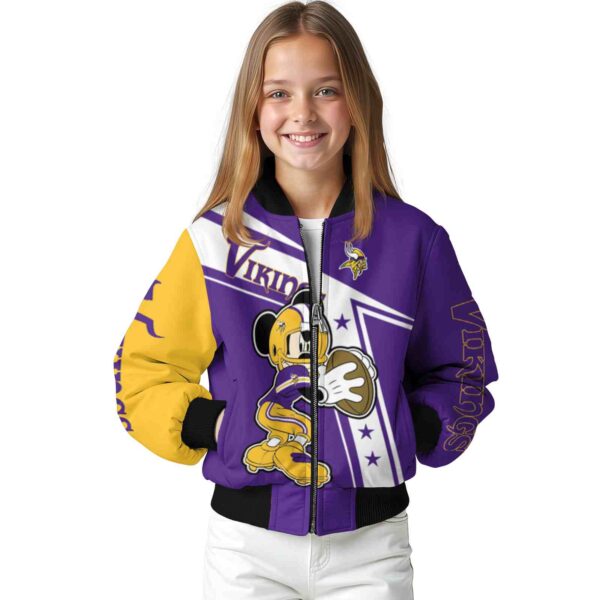 customized minnesota vikings mickey football purple white jacket top rated