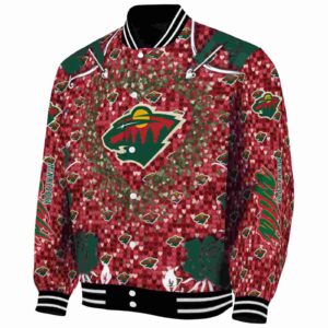 customized minnesota wild heart explosion red jacket best selling