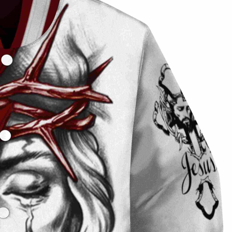 customized mississippi state bulldogs jesus tears maroon white jacket premium grade