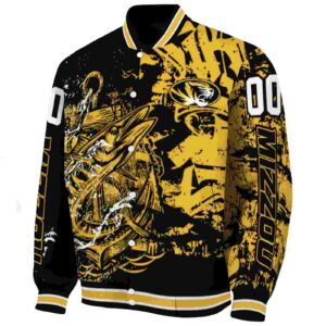 customized missouri tigers fishing art black jacket best selling