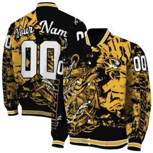 customized missouri tigers fishing art black jacket fashion forward