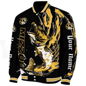 customized missouri tigers fishing passion black white jacket best selling