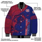 customized montreal canadiens fishing rod blue jacket best selling