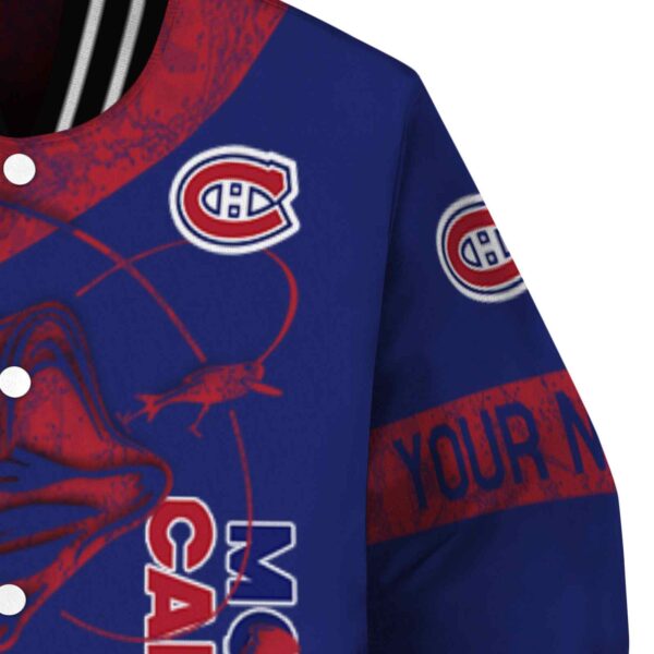 customized montreal canadiens fishing rod blue jacket premium grade
