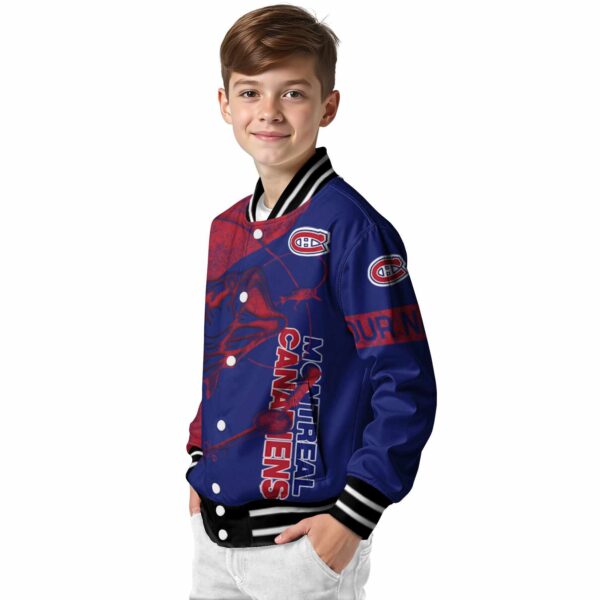 customized montreal canadiens fishing rod blue jacket trendy
