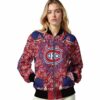 customized montreal canadiens heart explosion red jacket latest model