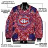 customized montreal canadiens heart explosion red jacket new arrival