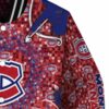 customized montreal canadiens heart explosion red jacket premium grade