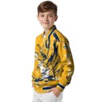 customized nashville predators fishing passion gold white jacket best selling