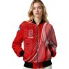 customized nc state wolfpack wave patterns red jacket latest model