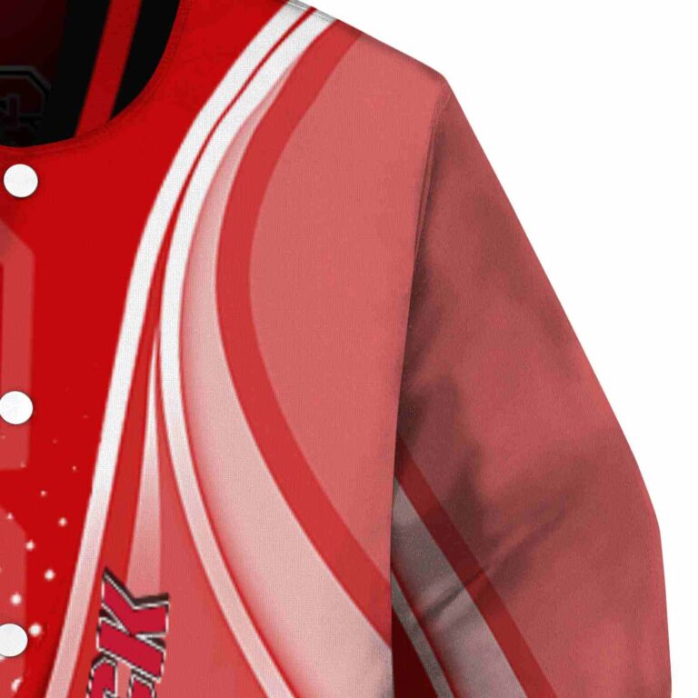 customized nc state wolfpack wave patterns red jacket premium grade