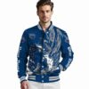 customized nevada wolf pack fishing passion blue white jacket high quality