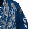 customized nevada wolf pack fishing passion blue white jacket premium grade