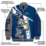 customized nevada wolf pack mickey football blue white jacket best selling
