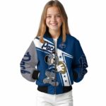 customized nevada wolf pack mickey football blue white jacket best selling