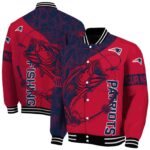 customized new england patriots fishing rod red jacket best selling
