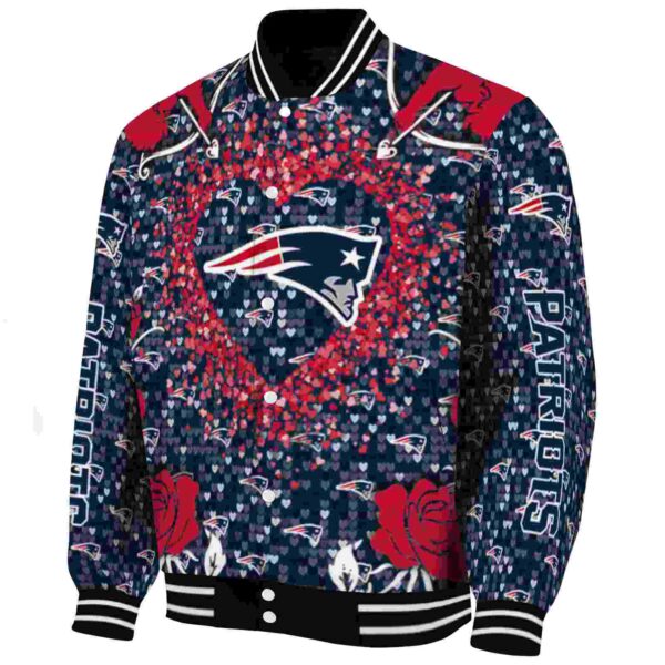 customized new england patriots heart explosion blue jacket best selling