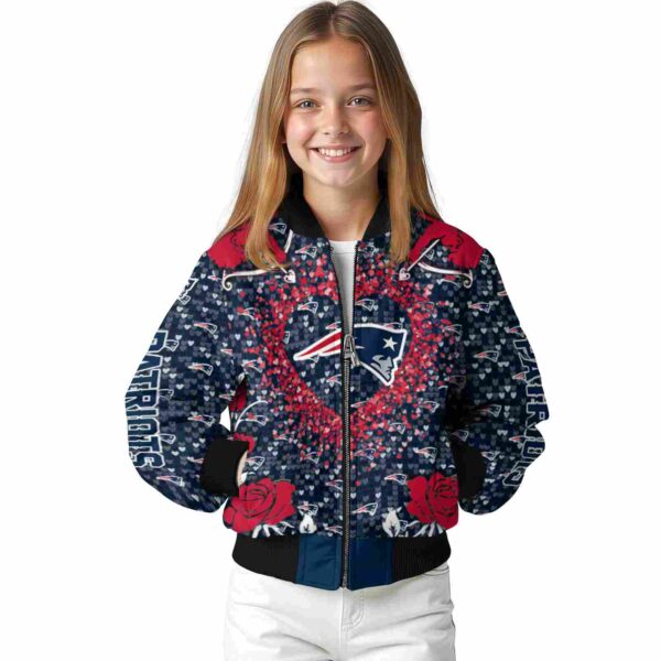 customized new england patriots heart explosion blue jacket top rated