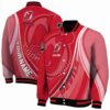 customized new jersey devils wave patterns red jacket fashion forward