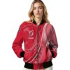 customized new jersey devils wave patterns red jacket latest model