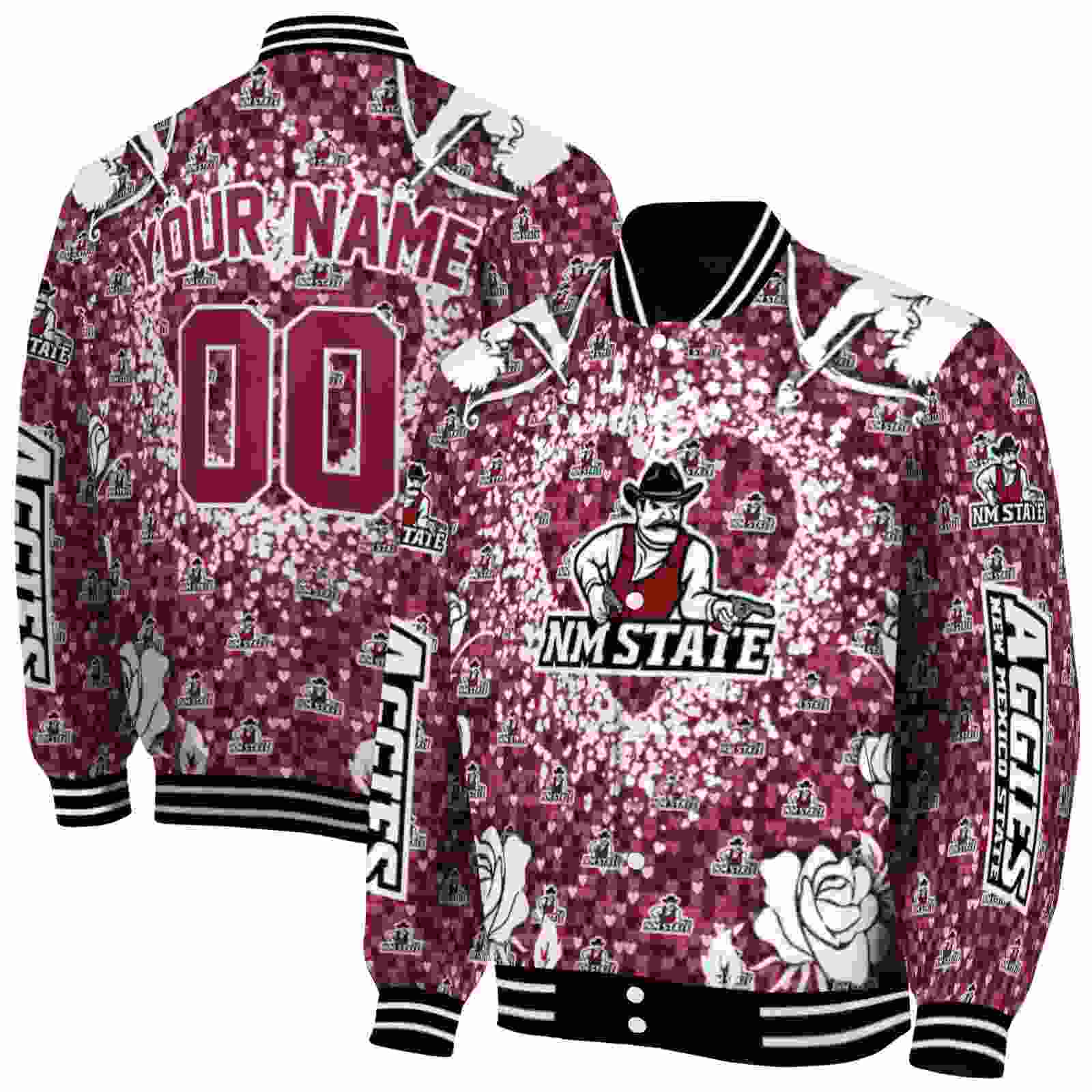 customized new mexico state aggies heart explosion crimson jacket fashion forward customized new mexico state aggies heart explosion crimson jacket fashion forward