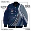 customized new orleans pelicans wave patterns navy jacket new arrival