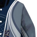customized new orleans pelicans wave patterns navy jacket best selling