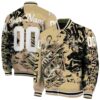 customized new orleans saints fishing art gold jacket fashion forward