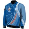 customized new york islanders wave patterns blue jacket best selling