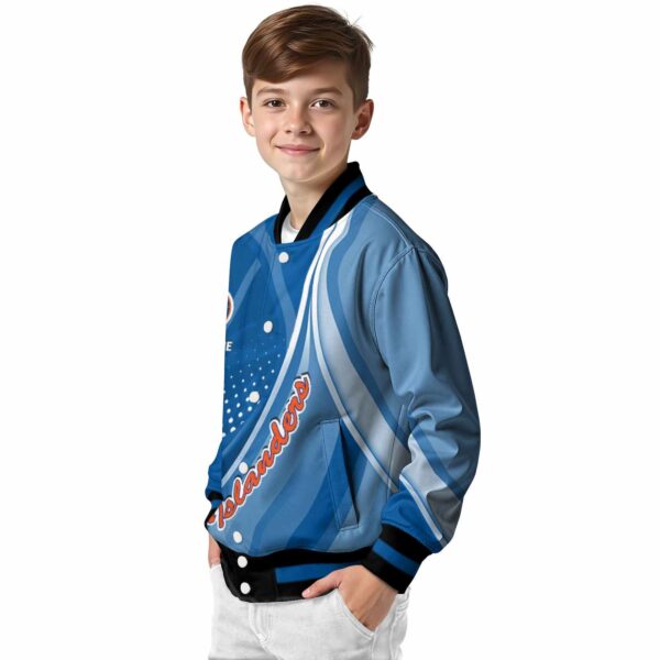 customized new york islanders wave patterns blue jacket trendy