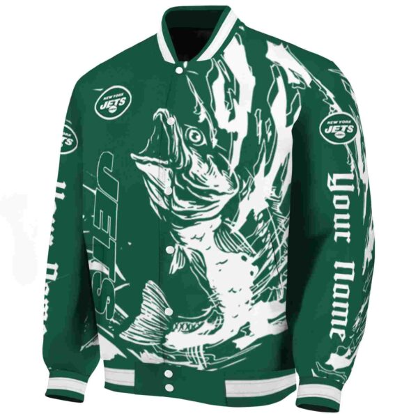 customized new york jets fishing passion green white jacket best selling